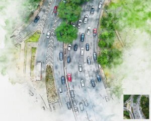 Pen & watercolor Photoshop action
