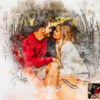 Pen & watercolor Photoshop action