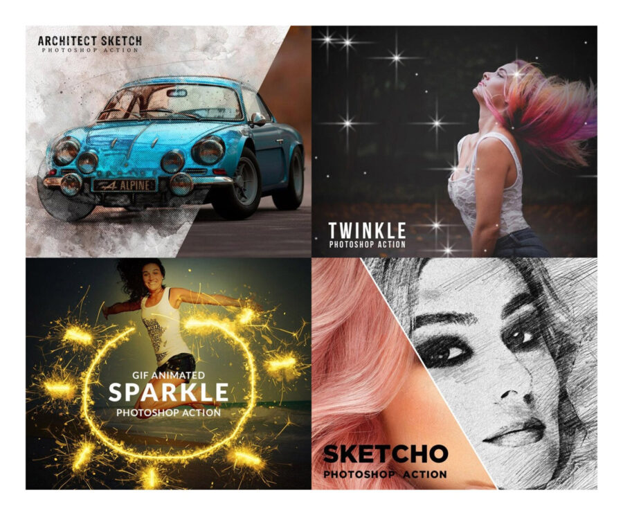 Top 30 Photoshop Action Bundle
