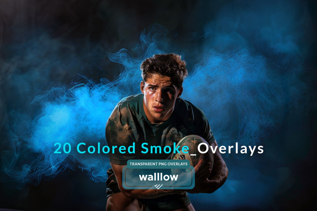 PNG Smoke Overlay Set, Colored smoke Photoshop Overlays