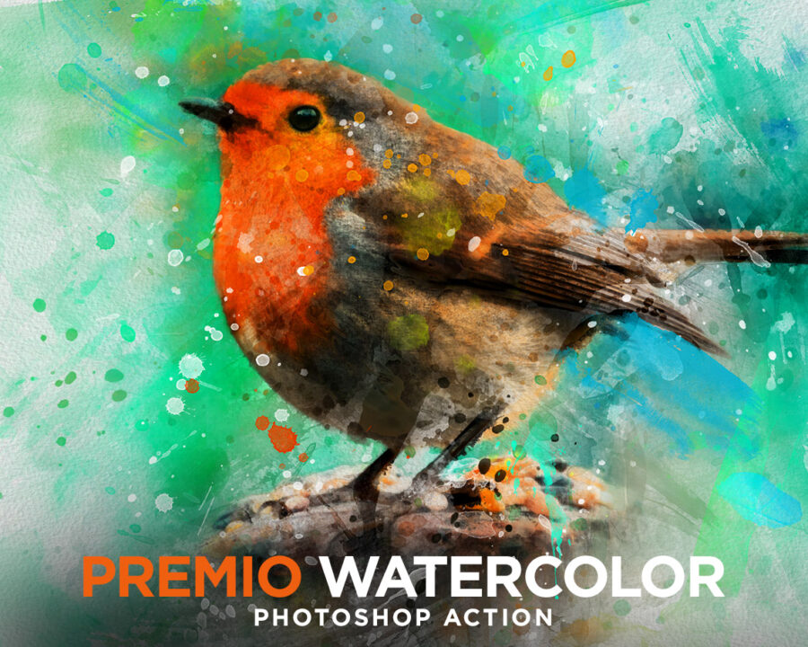Premio Watercolor Photoshop Action