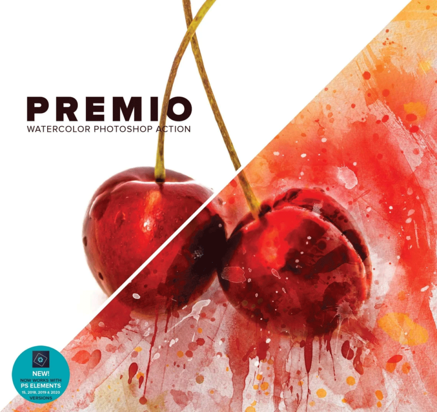 Premio Watercolor Photoshop Action