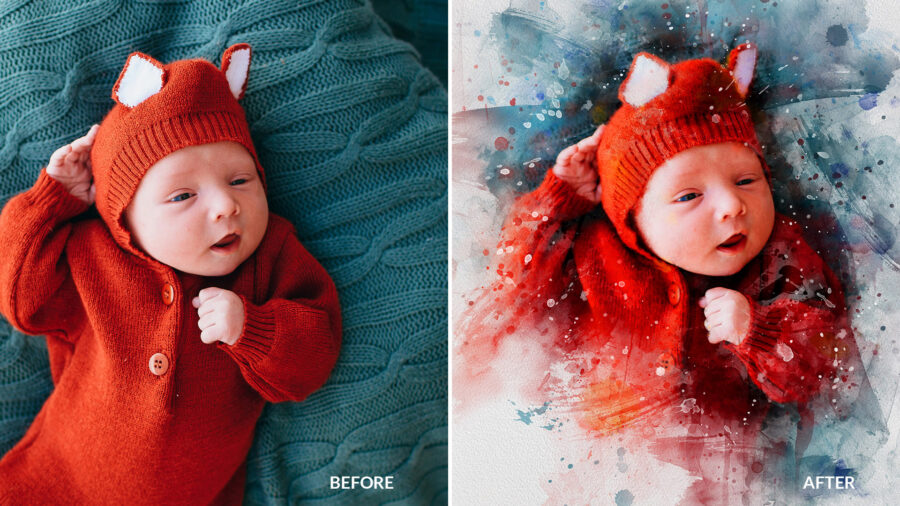 Premio Watercolor Photoshop Action