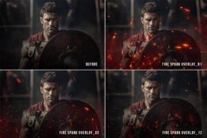 Fire Spark PNG Overlays