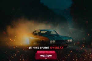 Fire Spark PNG Overlays
