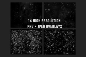 Realistic Snow Overlays PNG