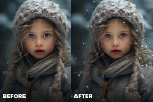 Realistic Snow Overlays PNG