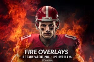 Free 5 Realistic Fire overlays