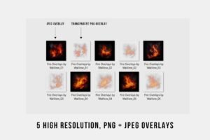 Free 5 Realistic Fire overlays