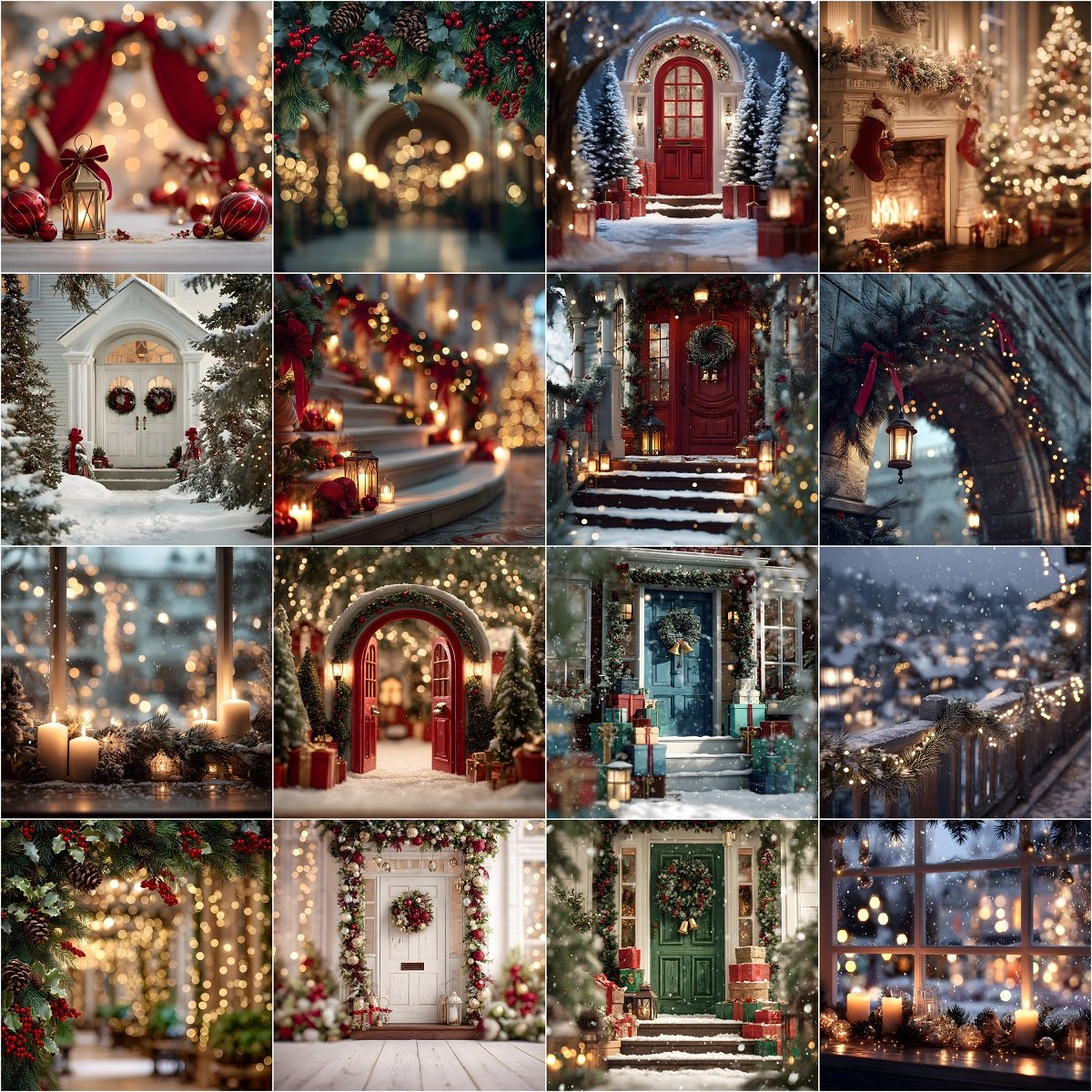 100 Holiday Christmas Digital Backdrops, Cozy Winter Photography Backgrounds, Christmas Digital Background, Festive Photo Backdrop, Instant Digital Download