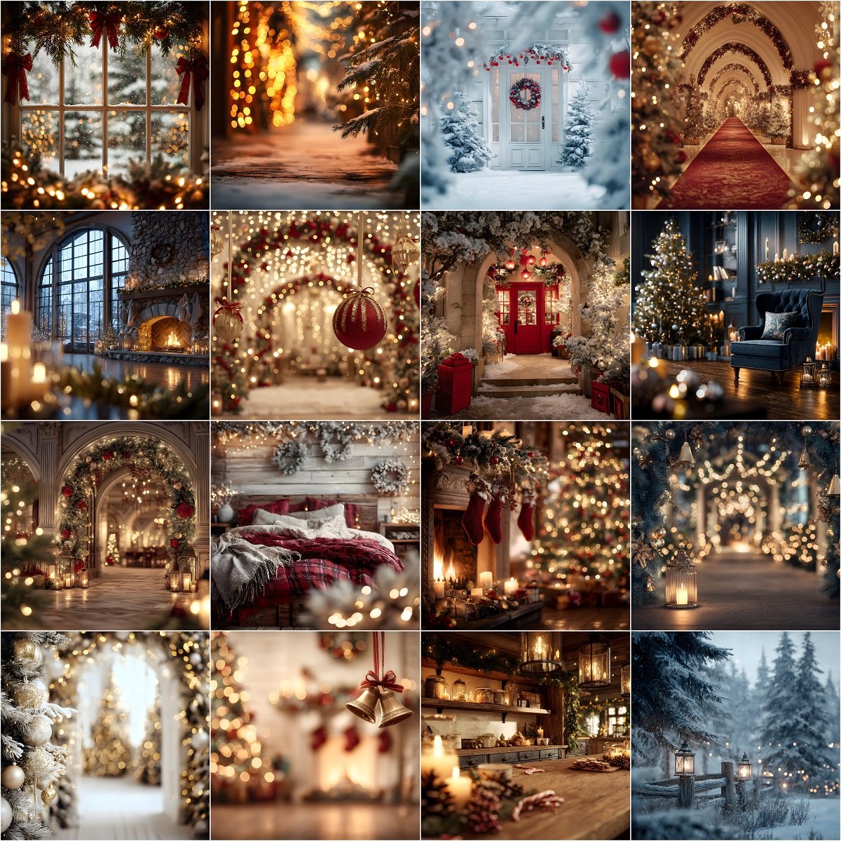 100 Holiday Christmas Digital Backdrops, Cozy Winter Photography Backgrounds, Christmas Digital Background, Festive Photo Backdrop, Instant Digital Download