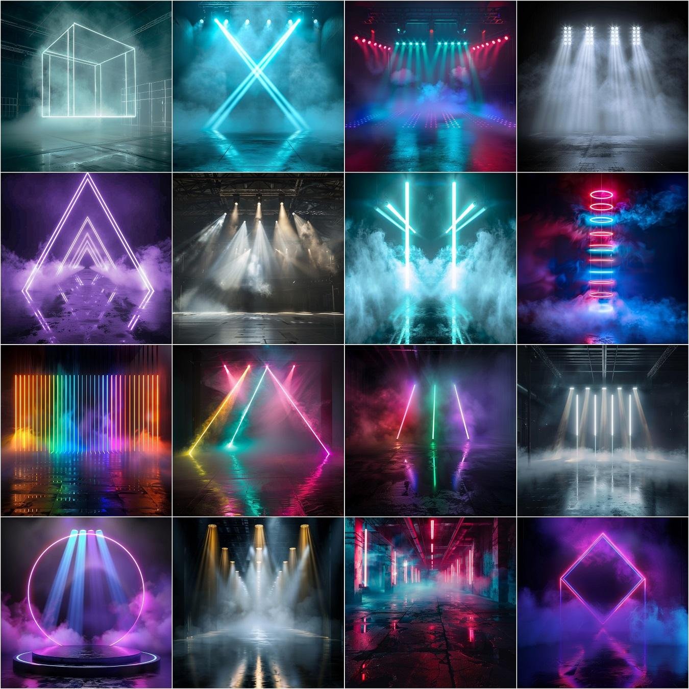 Friday night lights sports photography digital backdrop overlay with stadium lights and fog effect