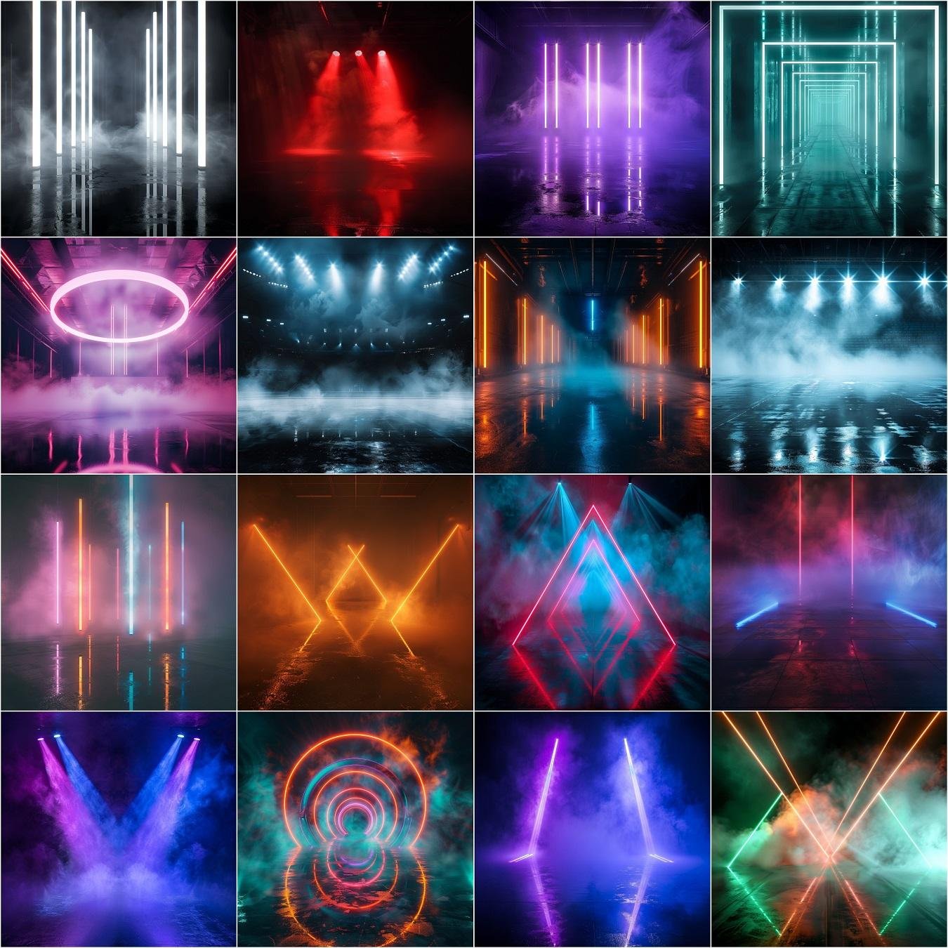 Friday night lights sports photography digital backdrop overlay with stadium lights and fog effect