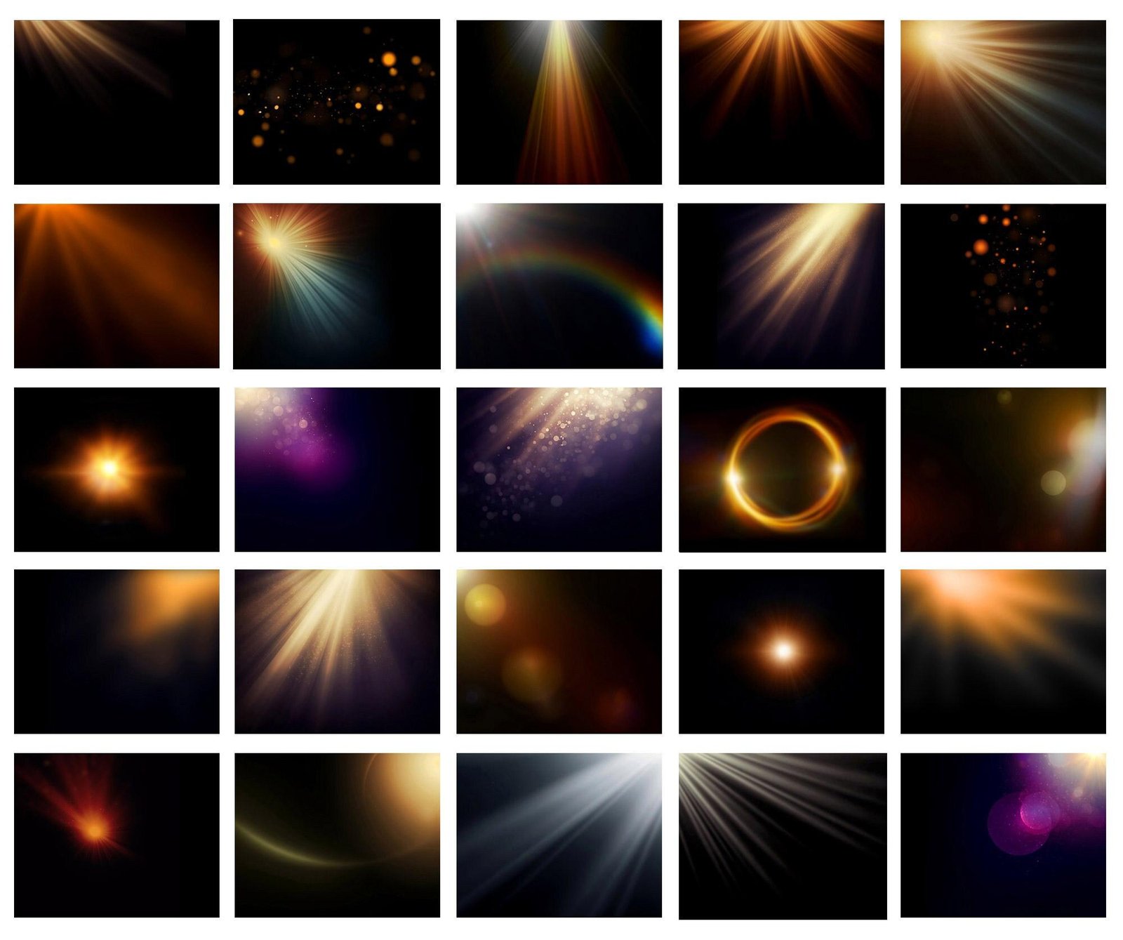 100 Sunlight Overlays