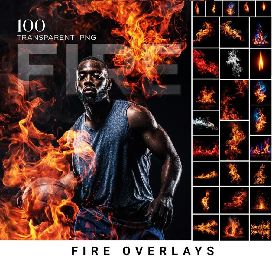 100 Fire Overlay PNG & JPEG | Transparent Flames Effect | Fire Clipart ...