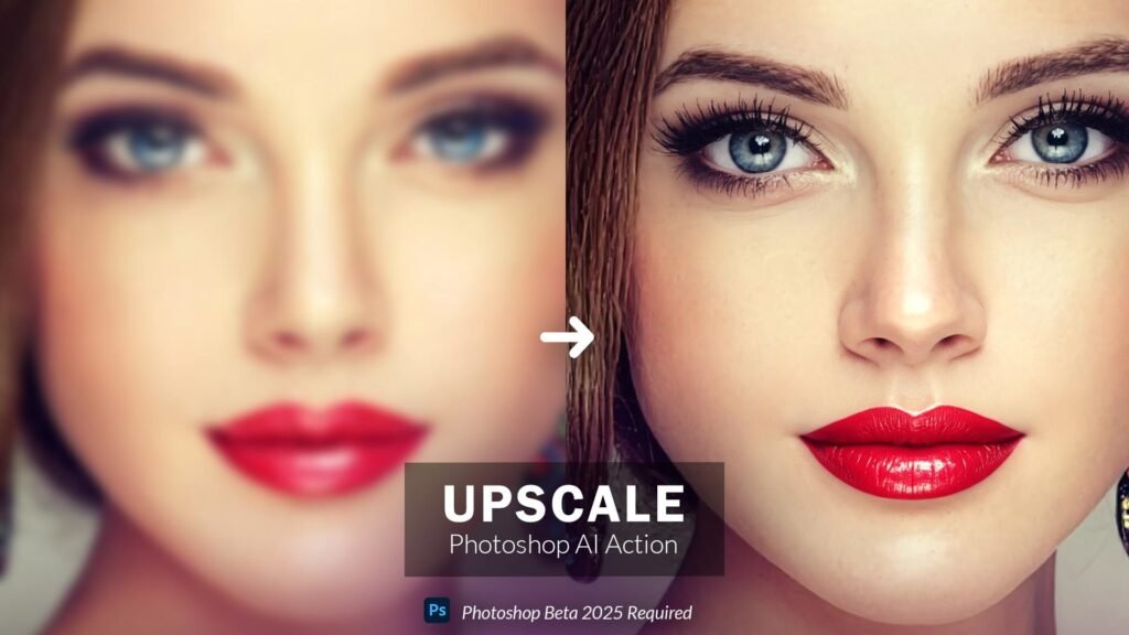 Upscale – Photoshop AI Action (Free Download)
