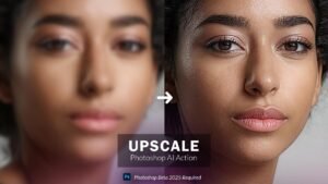 Upscale – Photoshop AI Action (Free Download)