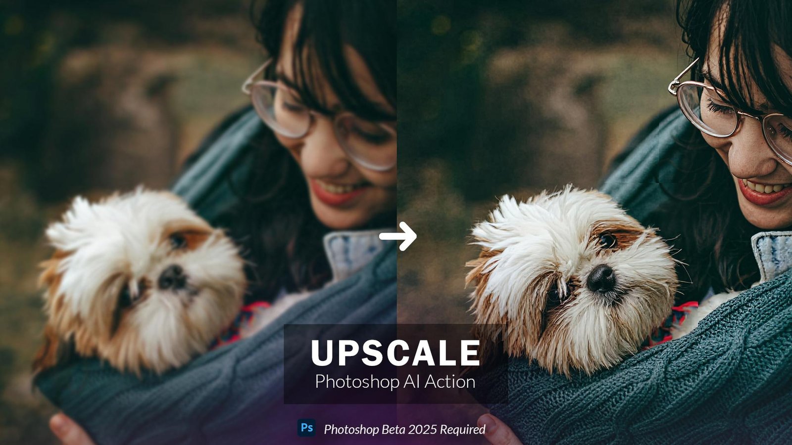 Upscale – Photoshop AI Action (Free Download)