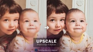 Upscale – Photoshop AI Action (Free Download)