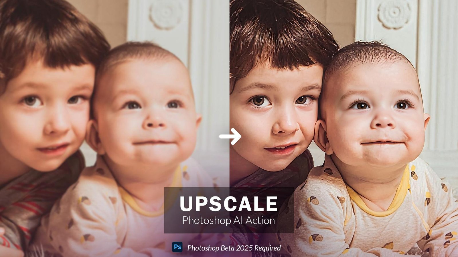 Upscale – Photoshop AI Action (Free Download)