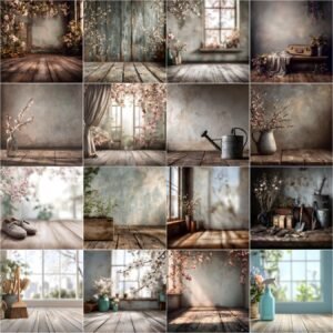 High resolution spring digital backdrops bundle – studio and vintage style spring backgrounds for professional photographers and photo editors, instant digital download.