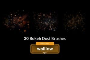 Bokeh Dust Photoshop Brushes | Glitter & Light Dust Effects for Professional Photography | Wedding, Portrait Photography | Bokeh Brushes