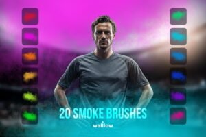 Realistic Smoke Photoshop Brushes – Sports Photography Smoke Effects