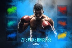 Smoke brushes, sports photography