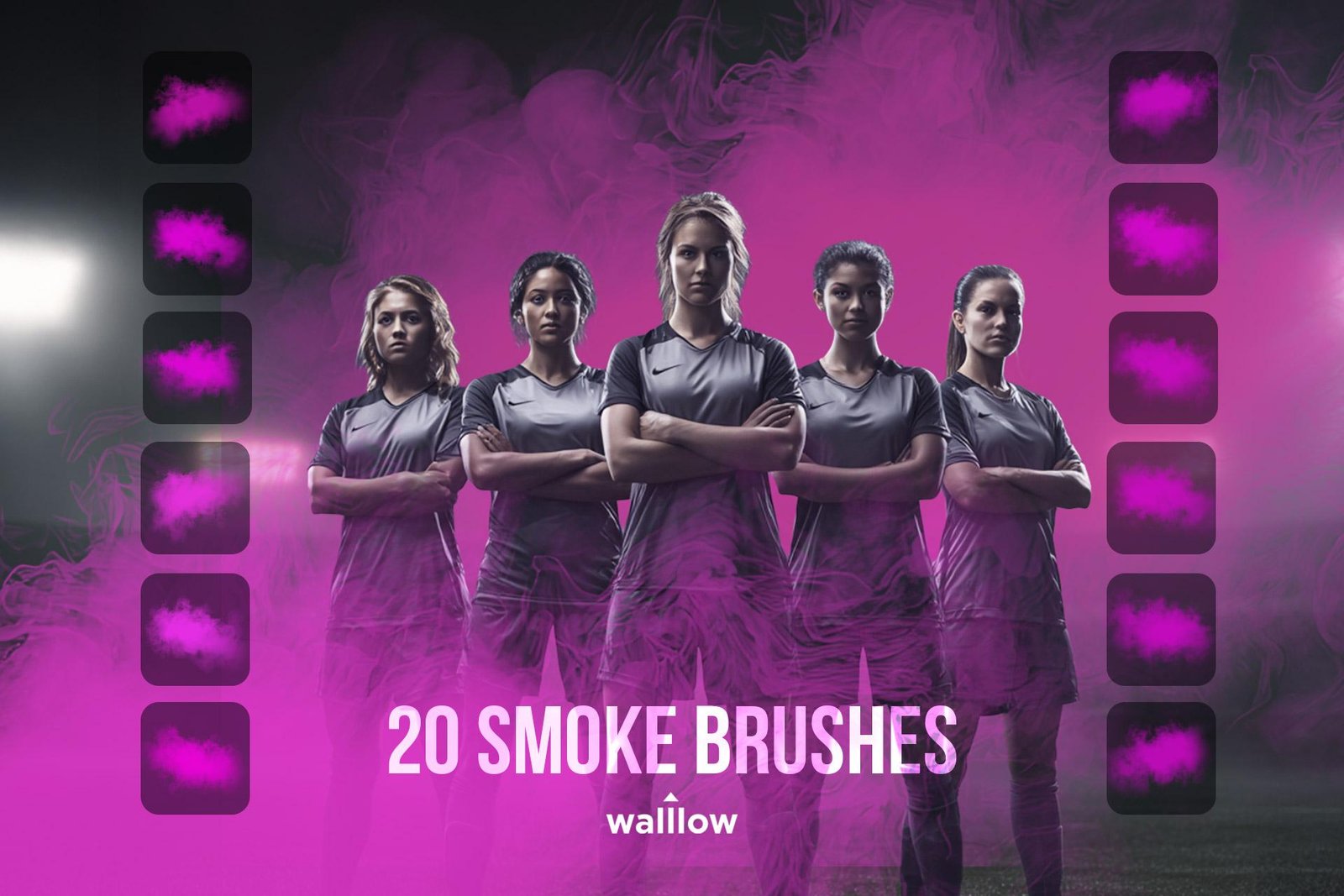 Realistic Smoke Photoshop Brushes – Sports Photography Smoke Effects