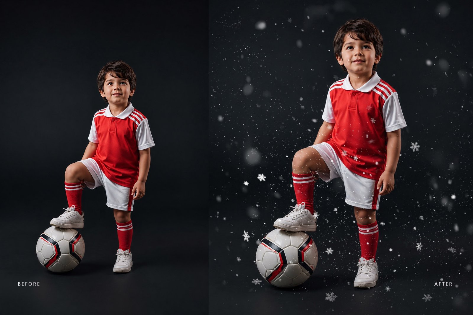 Realistic Snow burst Photoshop brushes