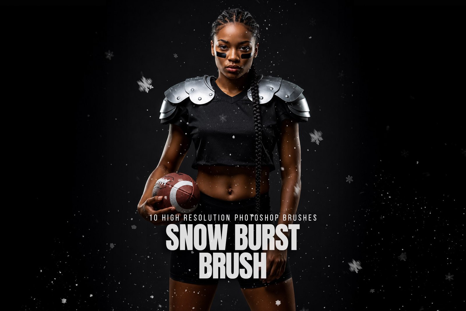 Realistic Snow burst Photoshop brushes