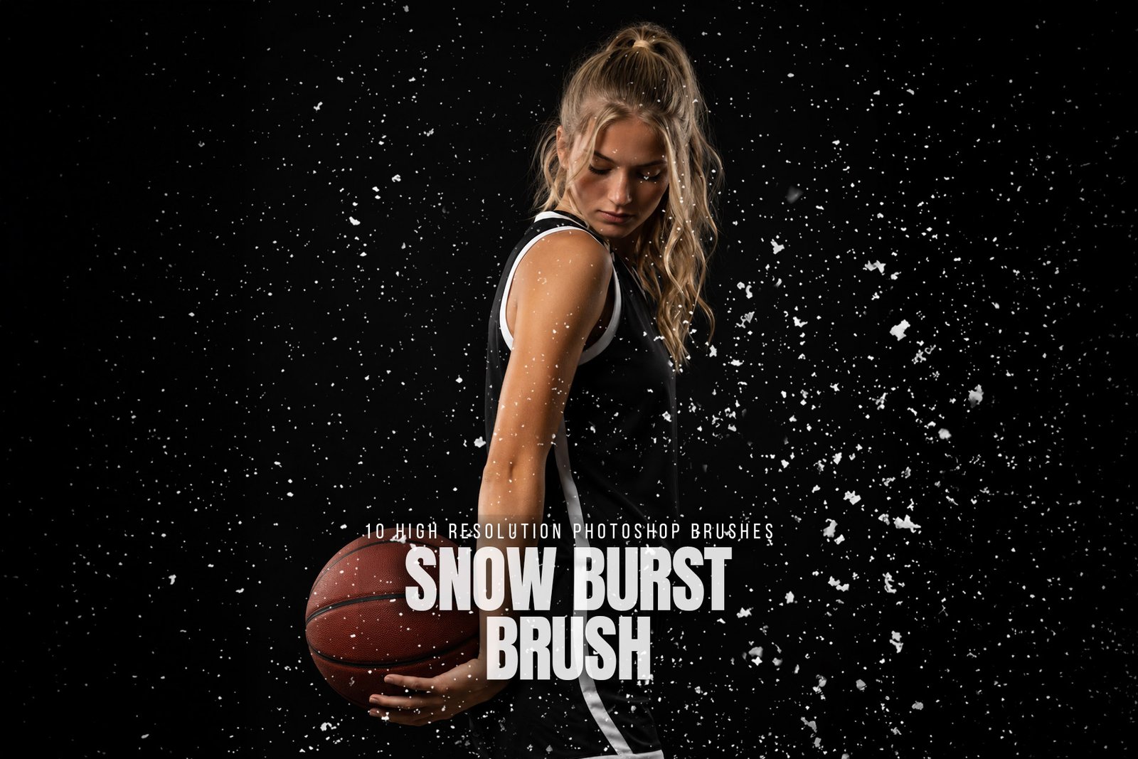 Realistic Snow burst Photoshop brushes
