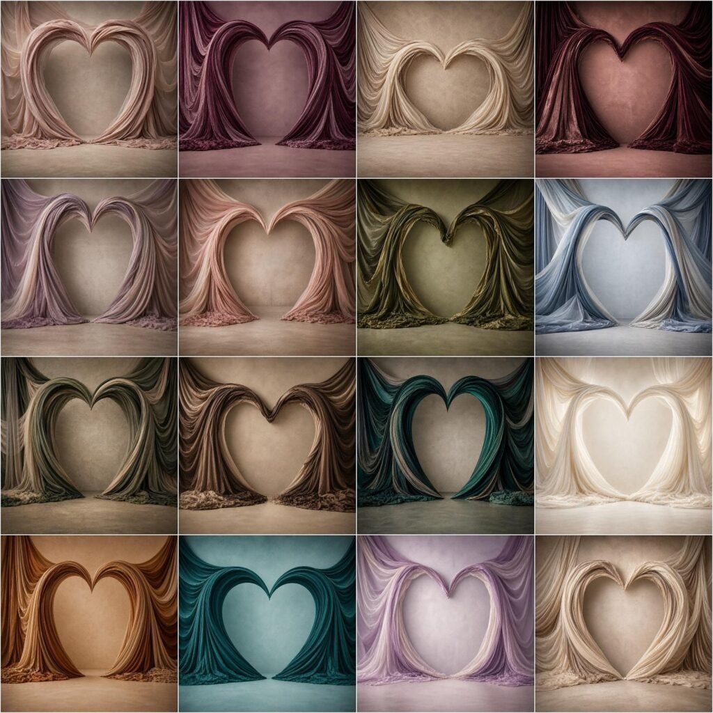Heart-Shaped backdrops