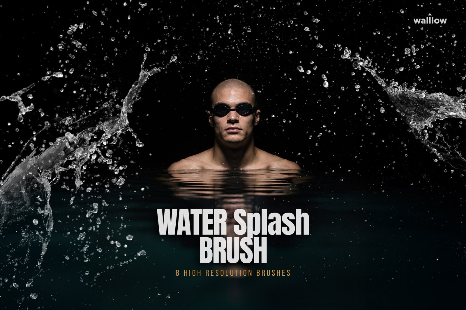 Free Realistic water splashes brushes