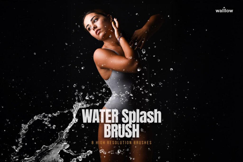 Free Realistic water splashes brushes