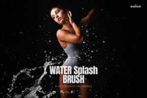 Free Realistic water splashes brushes