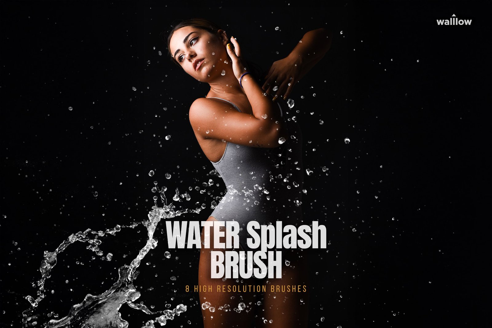 Free Realistic water splashes brushes