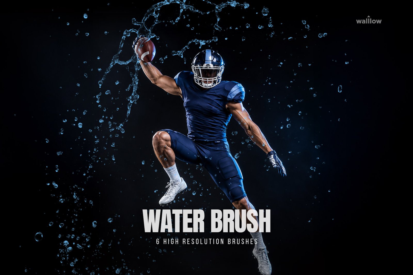 Free Water Splash Brushes – 6 High-Resolution Photoshop Brushes